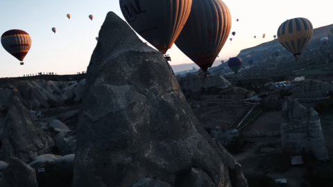Cappadocia - dozens of balloons